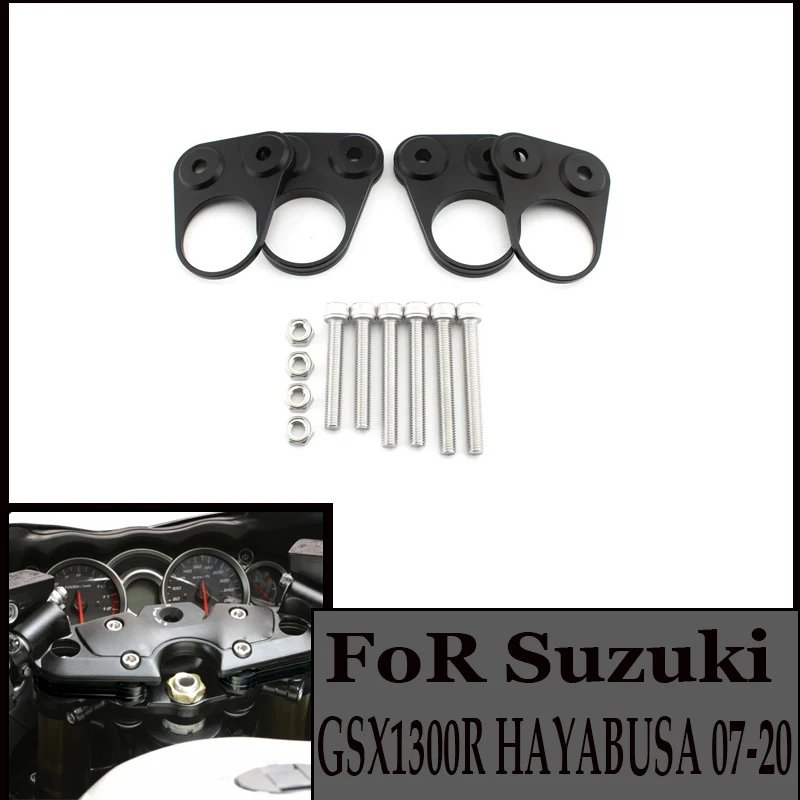 

For Suzuki GSX1300R HAYABUSA 2007-2020 Motorcycle Handlebar Riser Spacer Kit Mount Clamp Three sizes can be raised 5mm 12mm 17mm