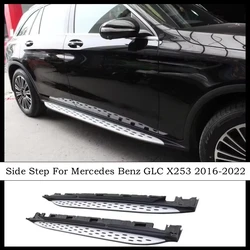 Running Board Side Step Bar Pedals For Mercedes Benz GLC X253 2016 17 18 2019 2020 2021 2022 High Quality Nerf Bars Accessories
