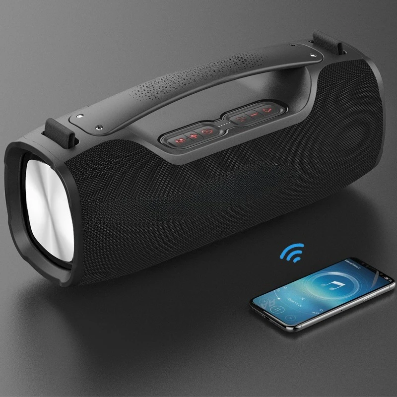 A6pro wireless high power bluetooth speaker with microphone overweight bass home KTV portable waterproof subwoofer