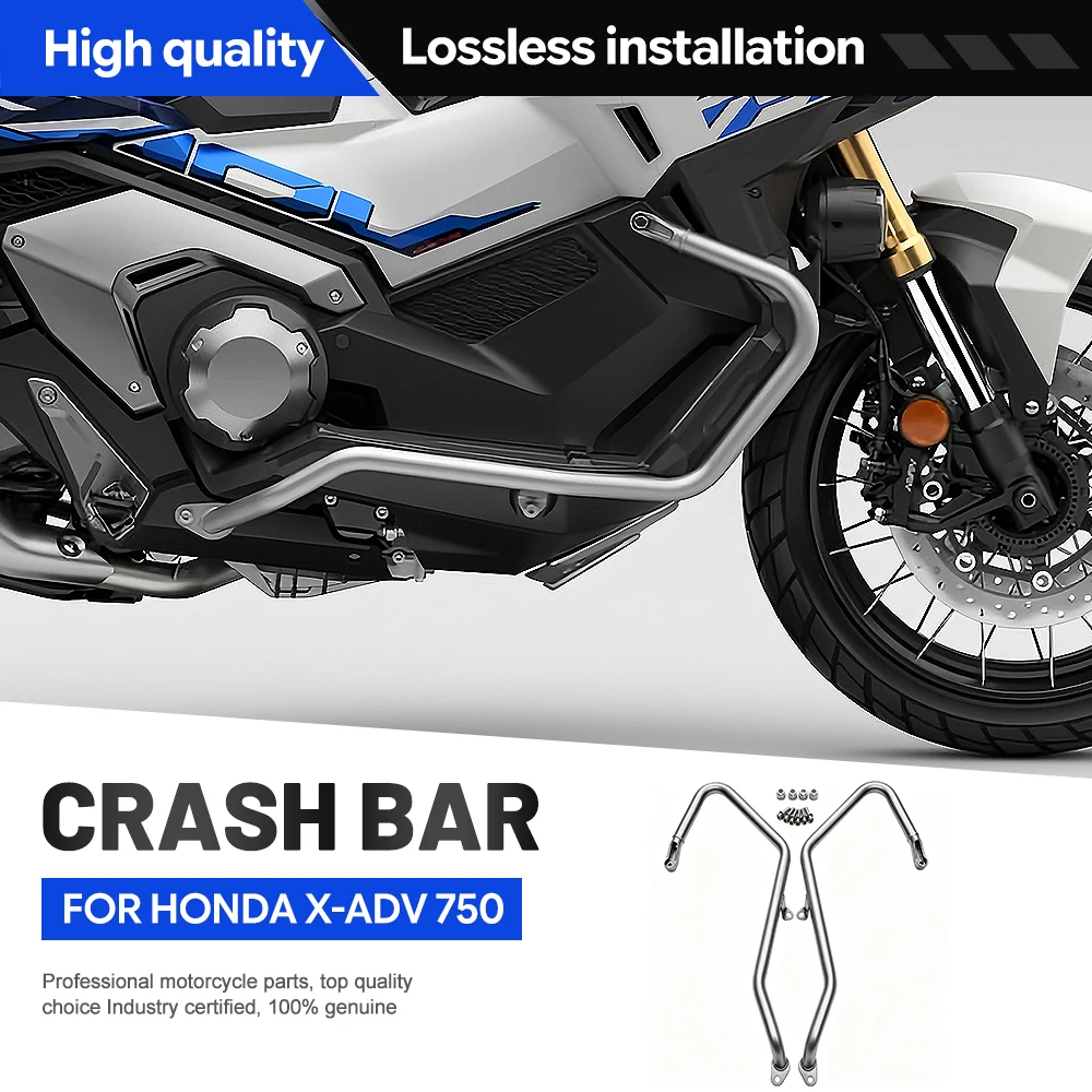 Crash Bar Frame Protector For Honda X-ADV 750 XADV750 Engine Guard Bumper Anti-fall Stunt Cage Motorcycle Accessories