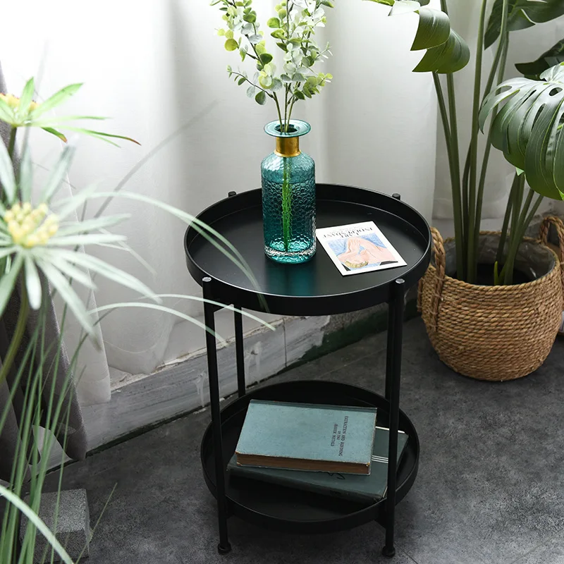 American pallet disc candle holder base for home use Nordic home iron small coffee table side table vase flower stand floor