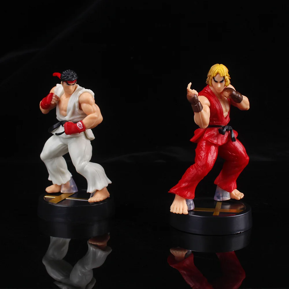 Anime Street Fighter Fighting Game Action Figure Ken Masters Hoshi Ryu PVC Kawaii Toys Dolls Room Decor Birthday Gift For Boys