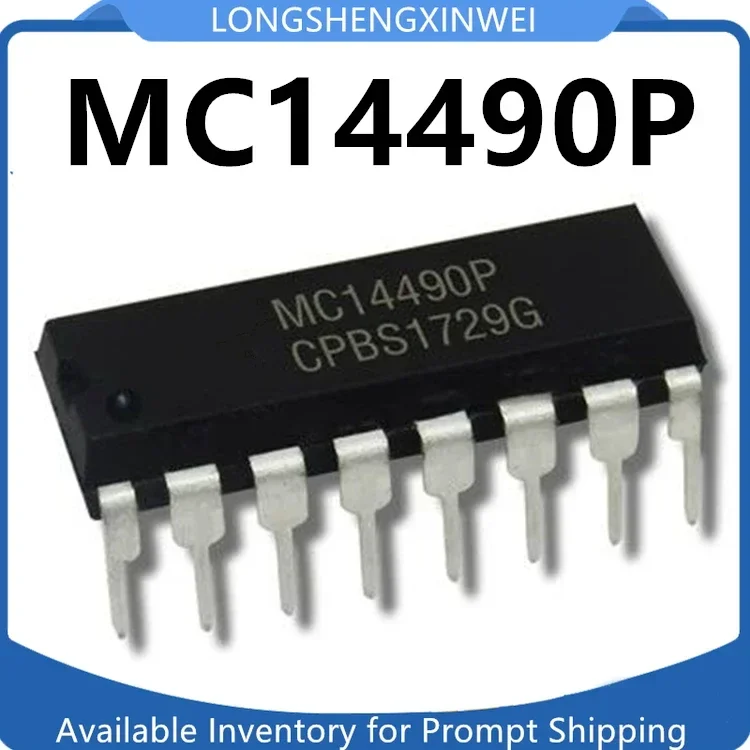 1PCS New Original MC14490P MC14490 Direct-Plug DIP-16 Logic Device