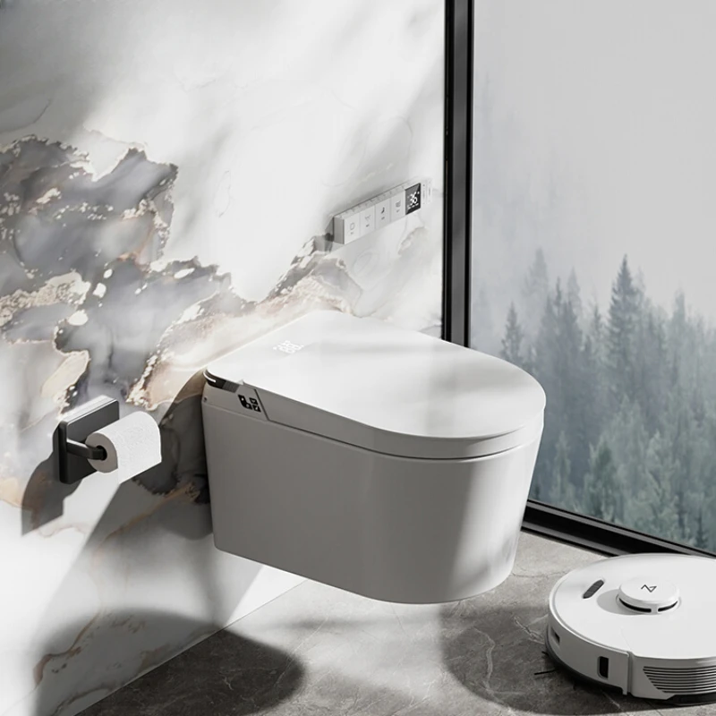 

Suspended intelligent toilet, household wall row, deodorization, hidden foam shield, aromatherapy, small house, full-automati