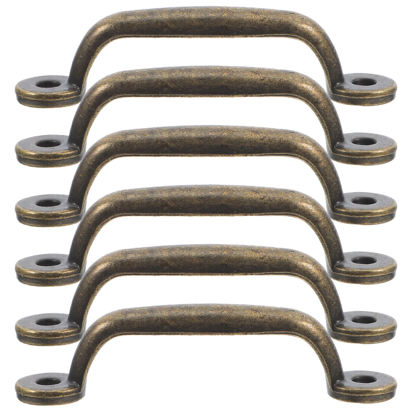 

6 Pcs Simple Drawer Handle Cabinet Handles Kitchen Iron Cupboard Vintage Furniture Hardware Accessories