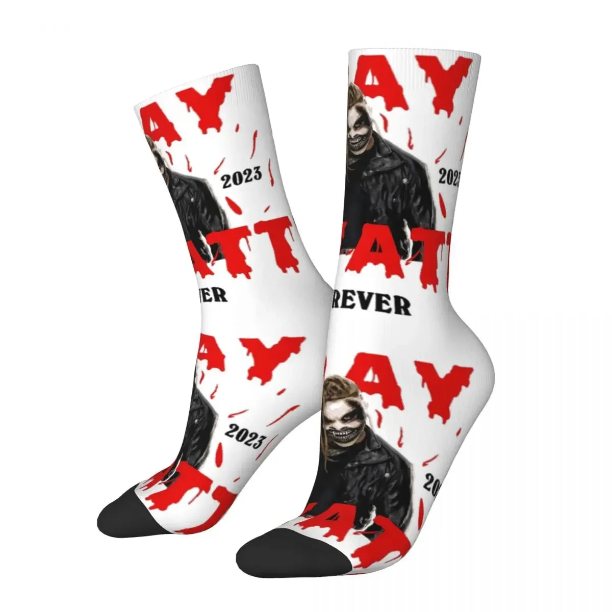 

Women Bray Wyatt The Fiend Socks Cute Fashion Horror Halloween Socks Hip Hop Product Middle TubeSocks Best Gift Idea