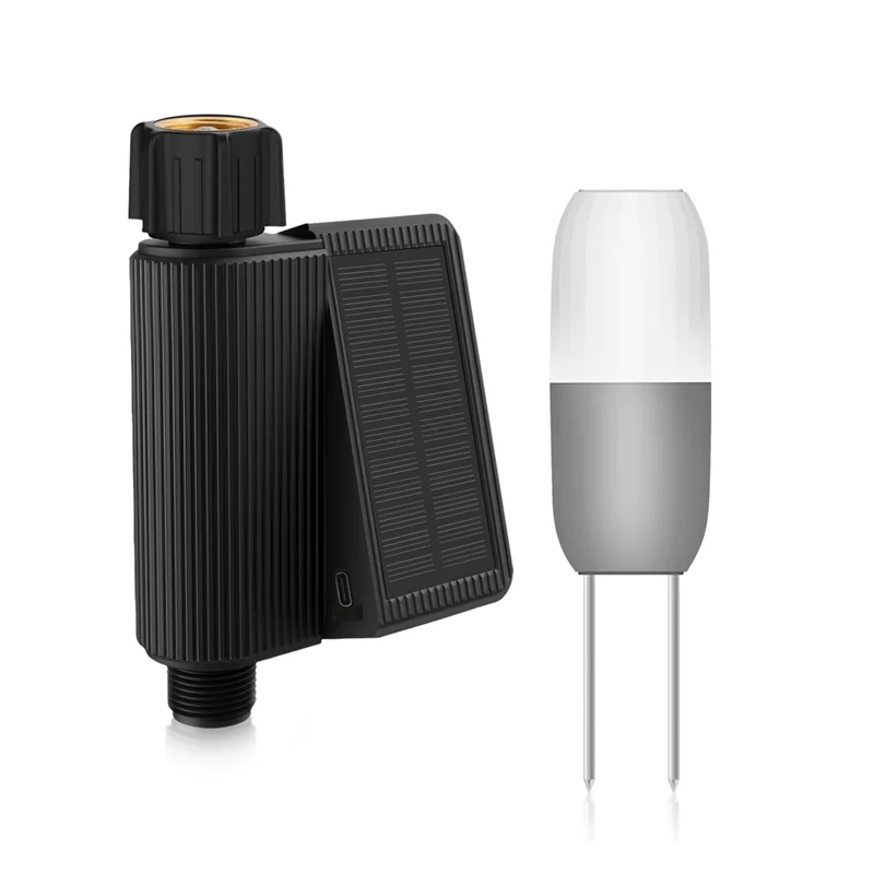 News Solar Powered Water Timer Smart Water Valve Tuya Smart Water Timer Soil Temperature Humidity Sensor Detector