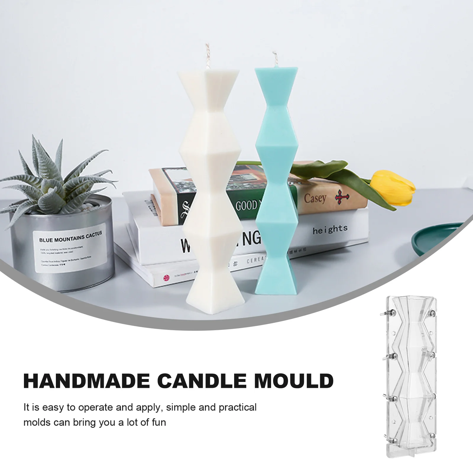 

1Pcs Mold for DIY Art Unique Geometry Shape Plastic and Metal Craft Mould Easy to Use Manual Making Kit Home