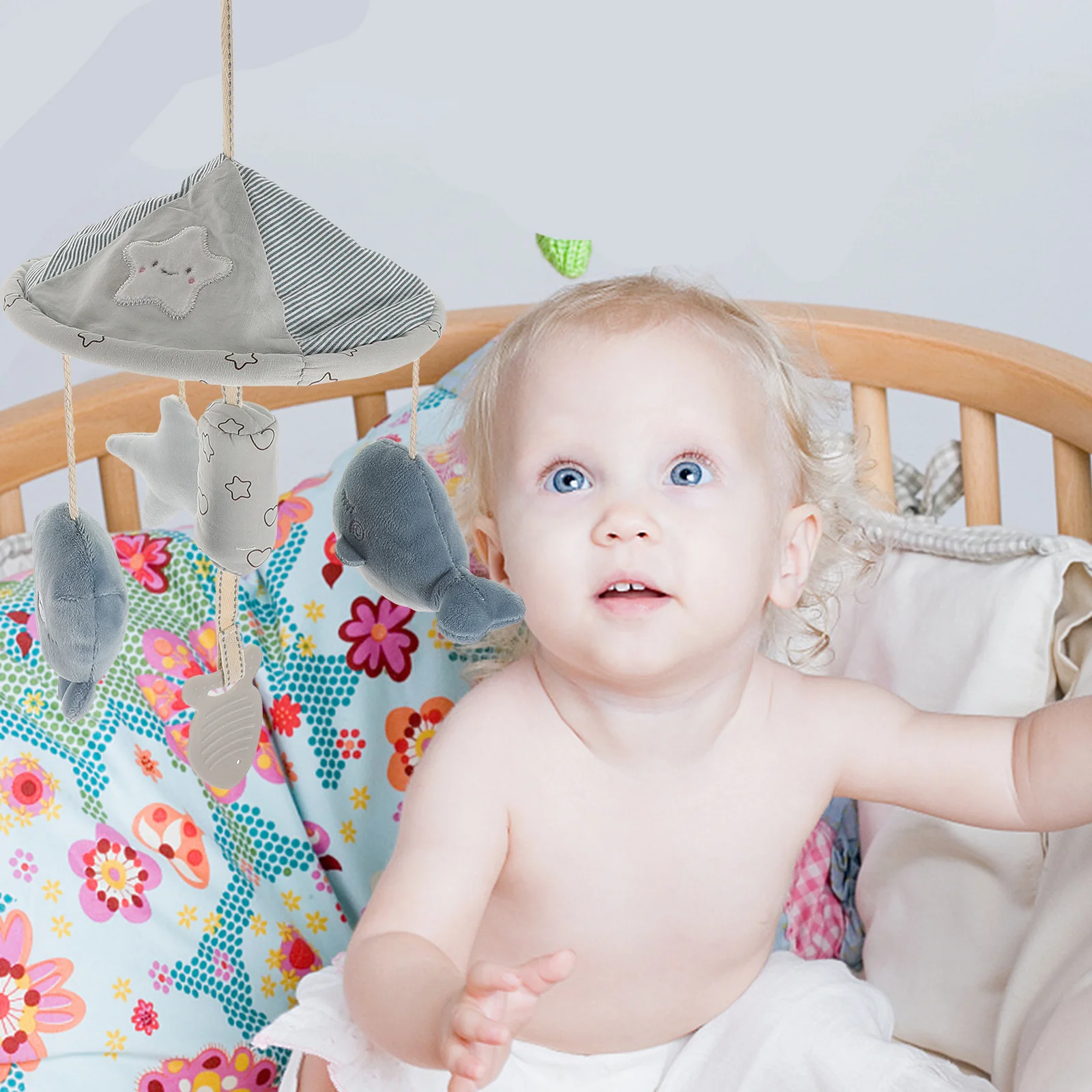 Pendentif suspendu pour berceau de bébé, Animal marin, lit de dessin animé, poussette Mobile, décoration de développement infantile, berceau suspendu