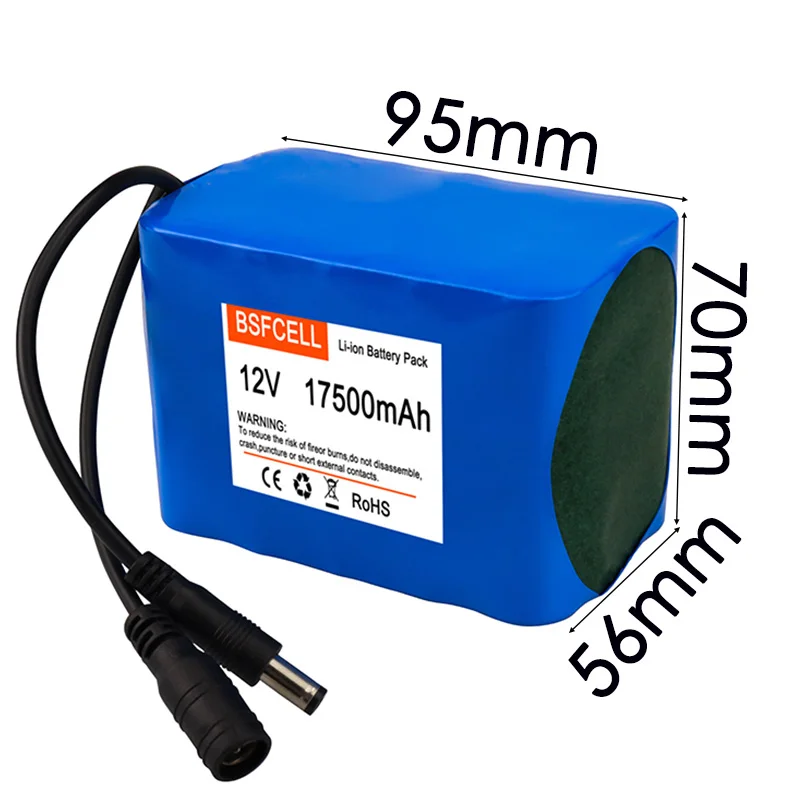 3S5P 17500mAh Battery Pack 12V Rechargeable Li-ion Battery,Suitable for 12V Electrical Appliances