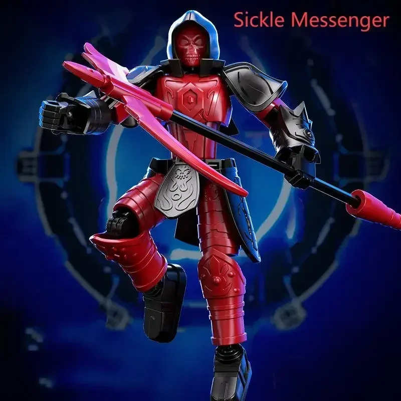 Lucky Doll Sickle Messenger Zmontowany 13-częściowy model akcji z ruchomymi stawami, transformujący się, seria zabawek modelujących ludzi, zabawka-puzzle, zbroja