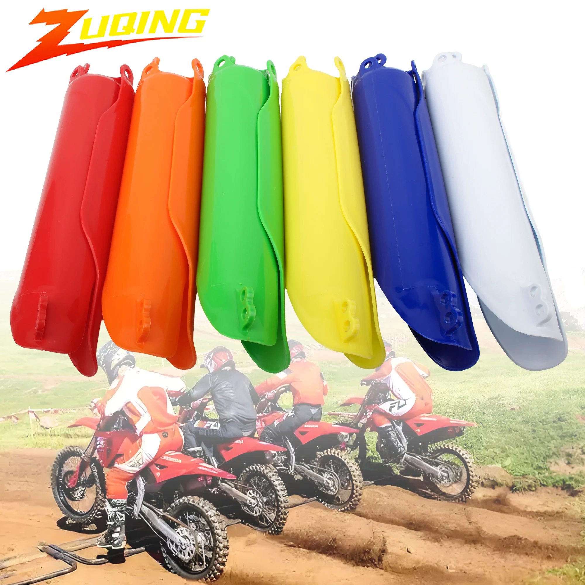 Motorrad Kunststoff Gabel Schutz Gabel Rohr Rahmen Abdeckung Für Für Honda CRF450X TRX250R CR125 CR250 CR500 Motocross Zubehör
