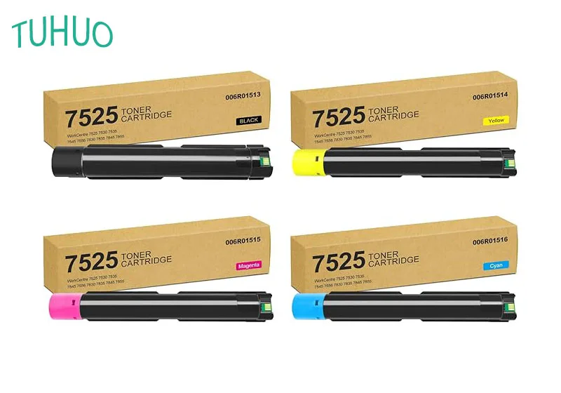 

1PCS 7530 Compatible Color Toner Cartridge C7525 for Xerox 7525 7535 7545 7556 7825 7830 7835 7845 7855 7970 BK:450g CYM:300g