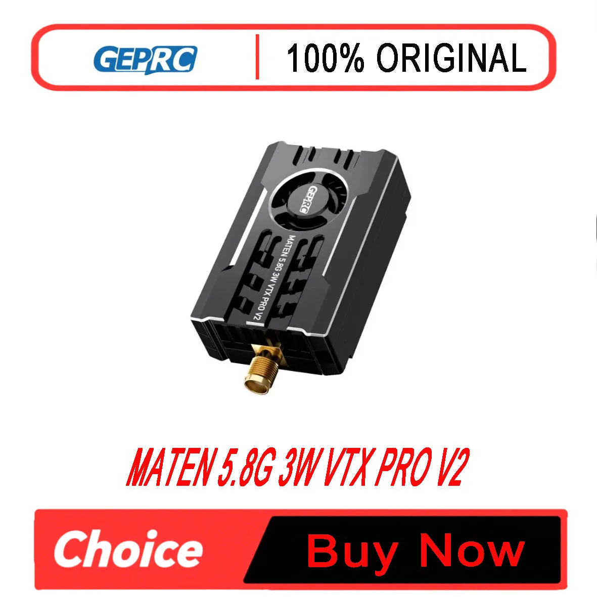 GEPRC GEPRC MATEN 5.8G 3W VTX PRO V2  Module FPV Video Transmitter Long Range for RC Quadcopter Drone