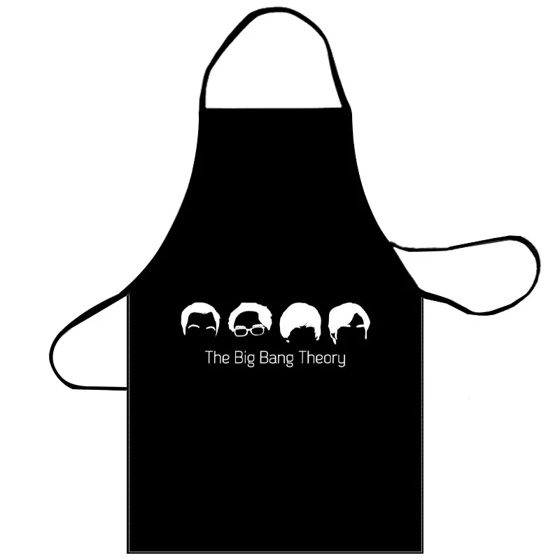 The Big Bang Theory Apron Grill Kitchen Chef Apron Professional for BBQ, Baking, Cooking for Men Women 68X95cm