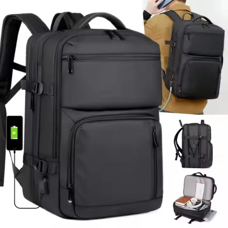 Business Waterproof School Notebook Bag Supplier USB Charging Travel Women's and Men's Smart Travel Backpack