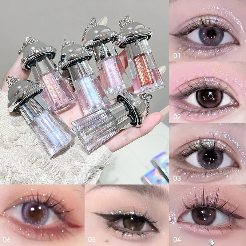 سائل ظلال العيون المسطحة من Gege Bear، ظلال عيون رقيقة، سائل ظلال عيون رفيع الحفر، بخفيف، مظهر جيد. دش الثلج المتطور سهل الاستخدام للمبتدئين #1