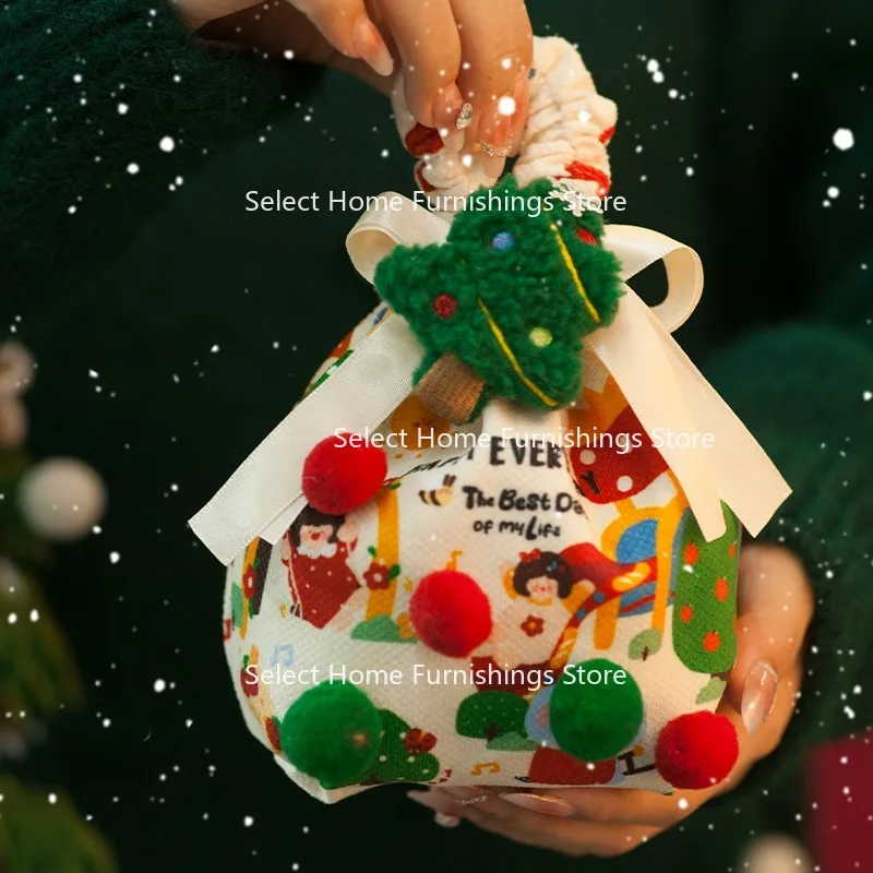 Suitable for Christmas Gifts for Girls, Creative Christmas Eve Fruit Gift Box, Children's Kindergarten,Packaging Gift Bag