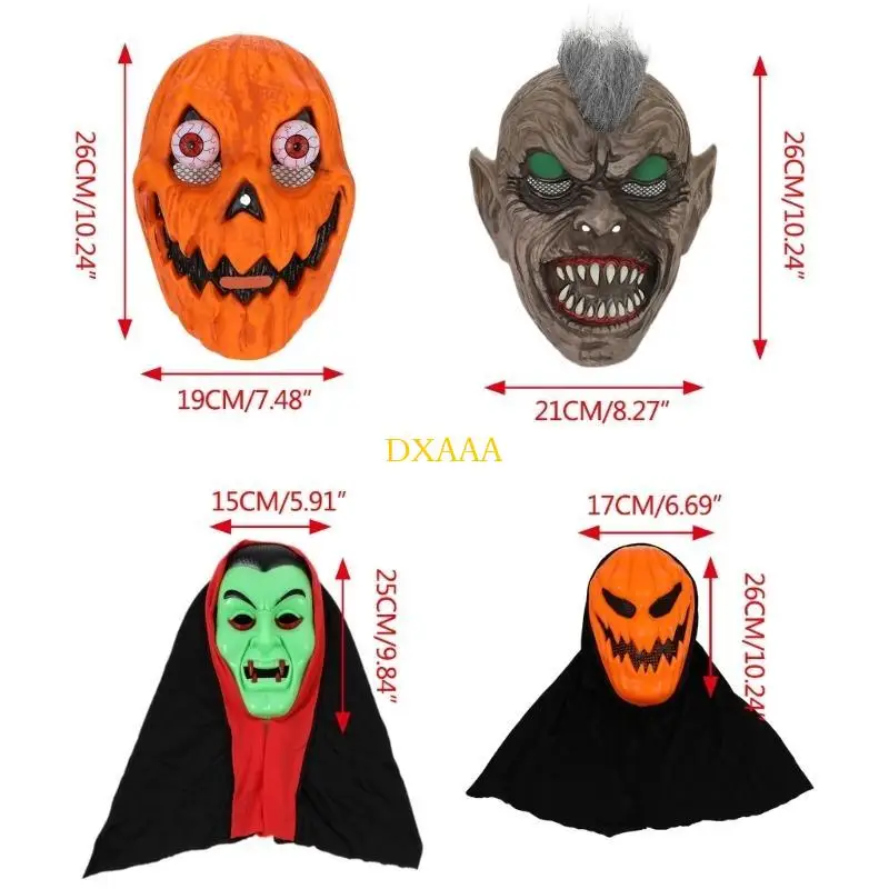 dxaaマスカレードマスクカーニバルスカルマスクハロウィーンパーティーパフォーマンスfrightコスチューム女性男性マスクフェスティバル怖いマスク