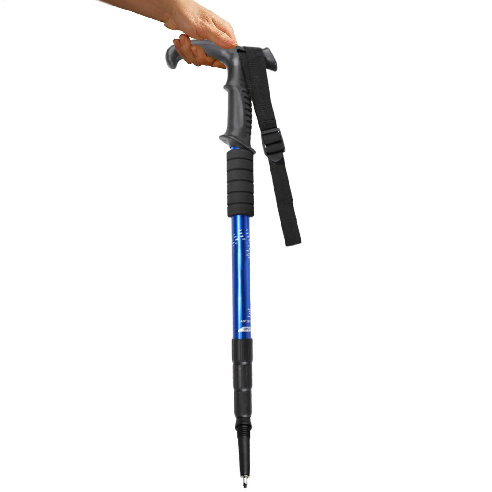 

Hiking Poles For Women Telescoping Hiking Pole Anti-slip Handle Telescopic Adjustable Wading Staff For Senior Men Backpacking