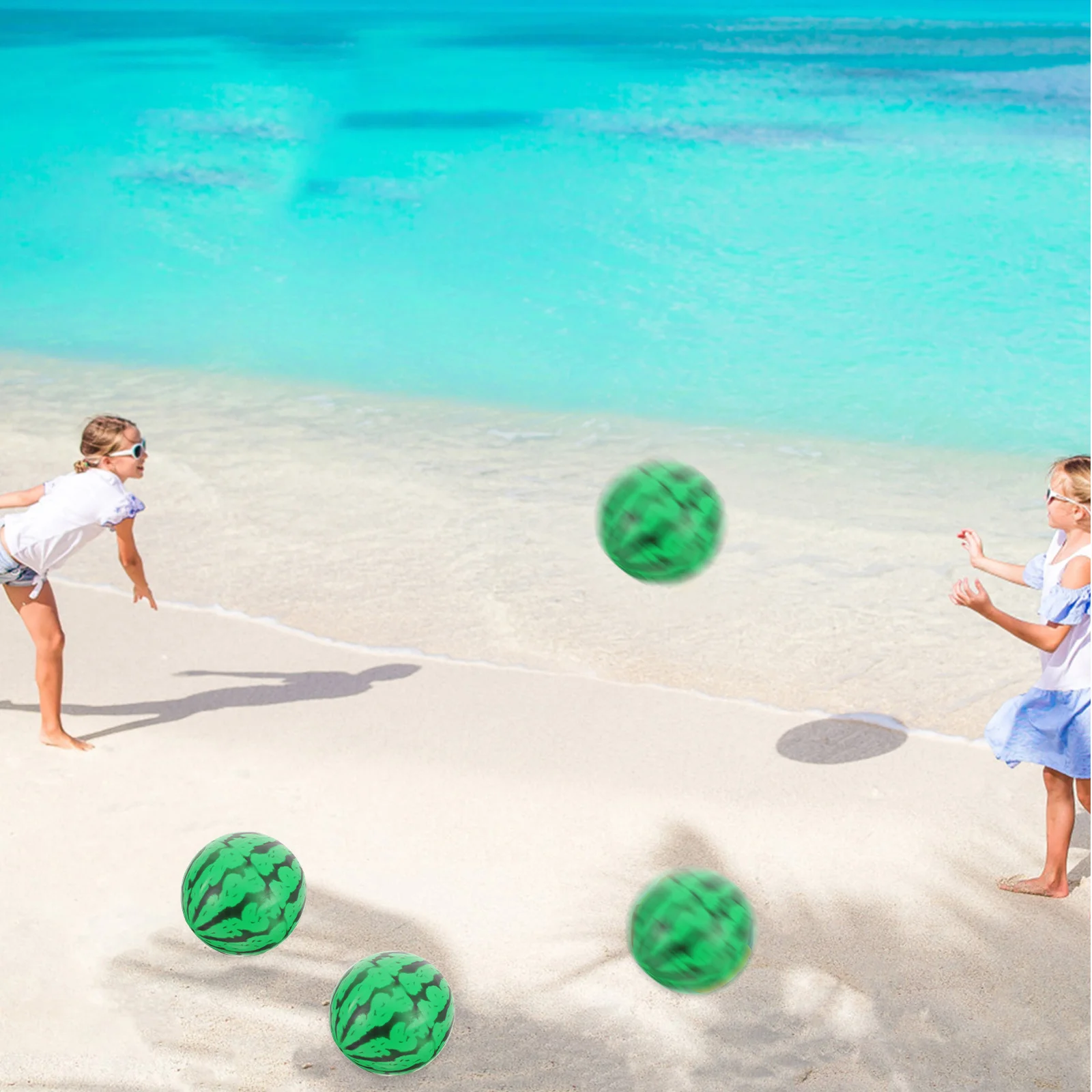 ลูกบอลเป่าลมพีวีซีรูปแตงโม 20 ซม. ของเล่นเด็กสำหรับสระว่ายน้ำ ชายหาด ฤดูร้อน เล่นสนุกกลางแจ้ง ลูกบอลพีวีซีรูปแตงโม ของเล่นเด็ก