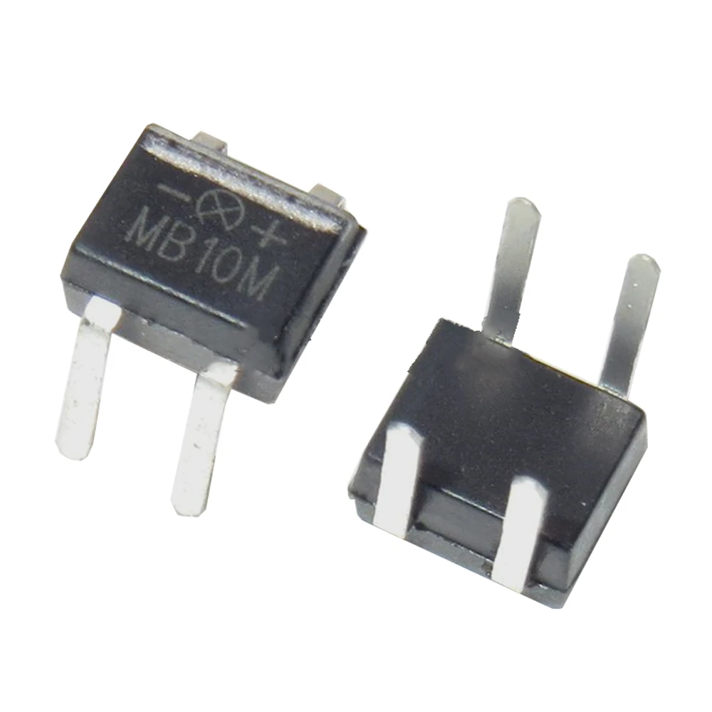 (Pack of 20pcs) MB10M ASEMI MBM-4 Package Mini Through Hole 1A1000v Bridge Rectifier Diode Ultra-Thin Rectifier Bridge Stack