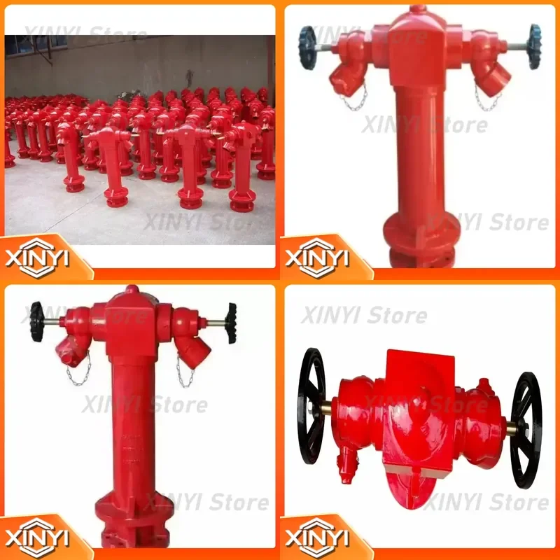 for Outdoor Ductile Iron Oblique Globe Valve Flexible Bidirectional Wet Type Fire Fighting Equipment Fitting