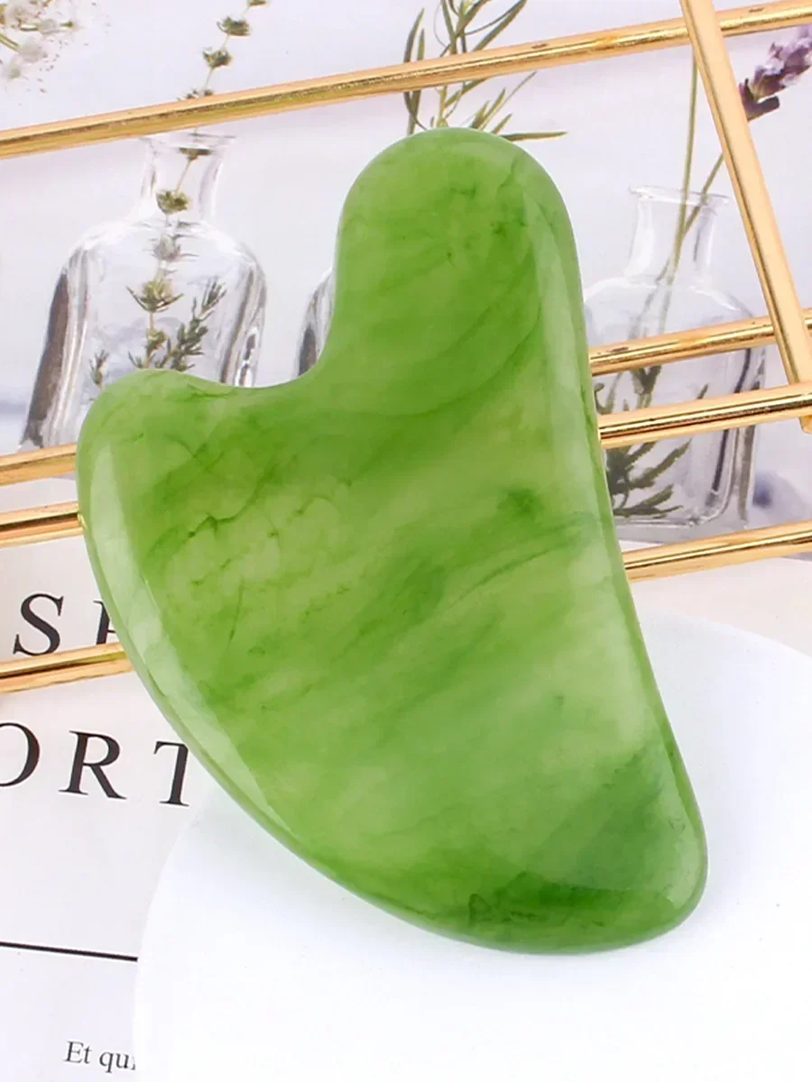 Natural resin Gua Sha Massage Board Rose Face Massager Scrapers Tools For Face Neck Back Body SPA Massage Tools괄사 마사지