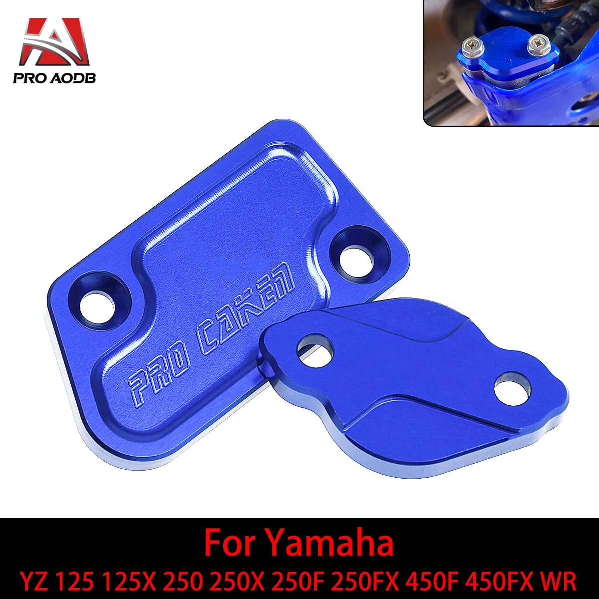 

CNC Aluminum Front Rear Brake Reservoir Cover For Yamaha YZ 125 125X 250 250X 250FX 450F WR 250F 450F Motorcycle Accessories Etc