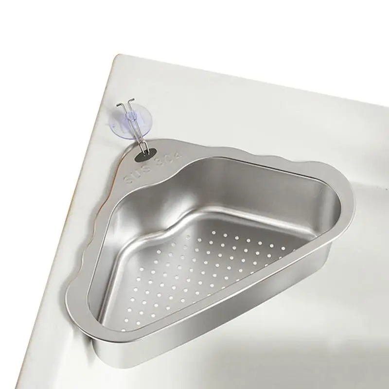 Triangle Sink Drain Basket Drain Basket For Sink Triangle Design Drain Basket For Kitchen Sink Stainless Steel Sink Strainer