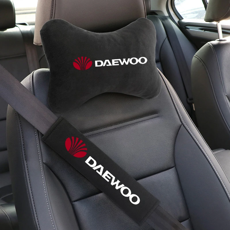 Car Seat Belt Shoulder Cushion Pad Protection Neck Support Pillow For Daewoo Espero Nexia Matiz Lanos Nubira Auto Accessories