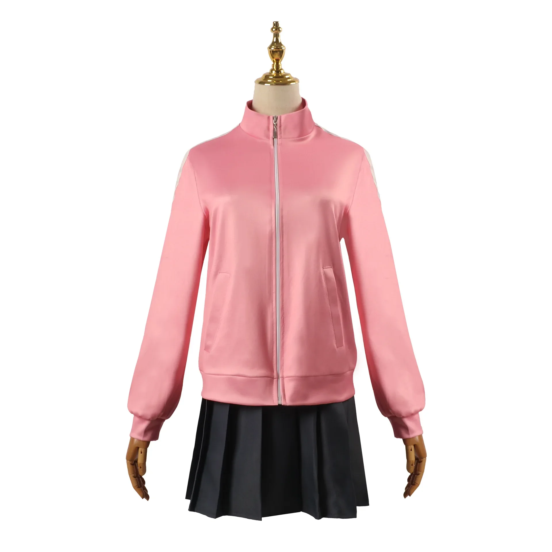 Anime Gotou Hitori Cosplay Costume Bocchi The Rock Pink Jacket Skirt Wig JK Uniform Girl Halloween Carnival Party Role Play Suit