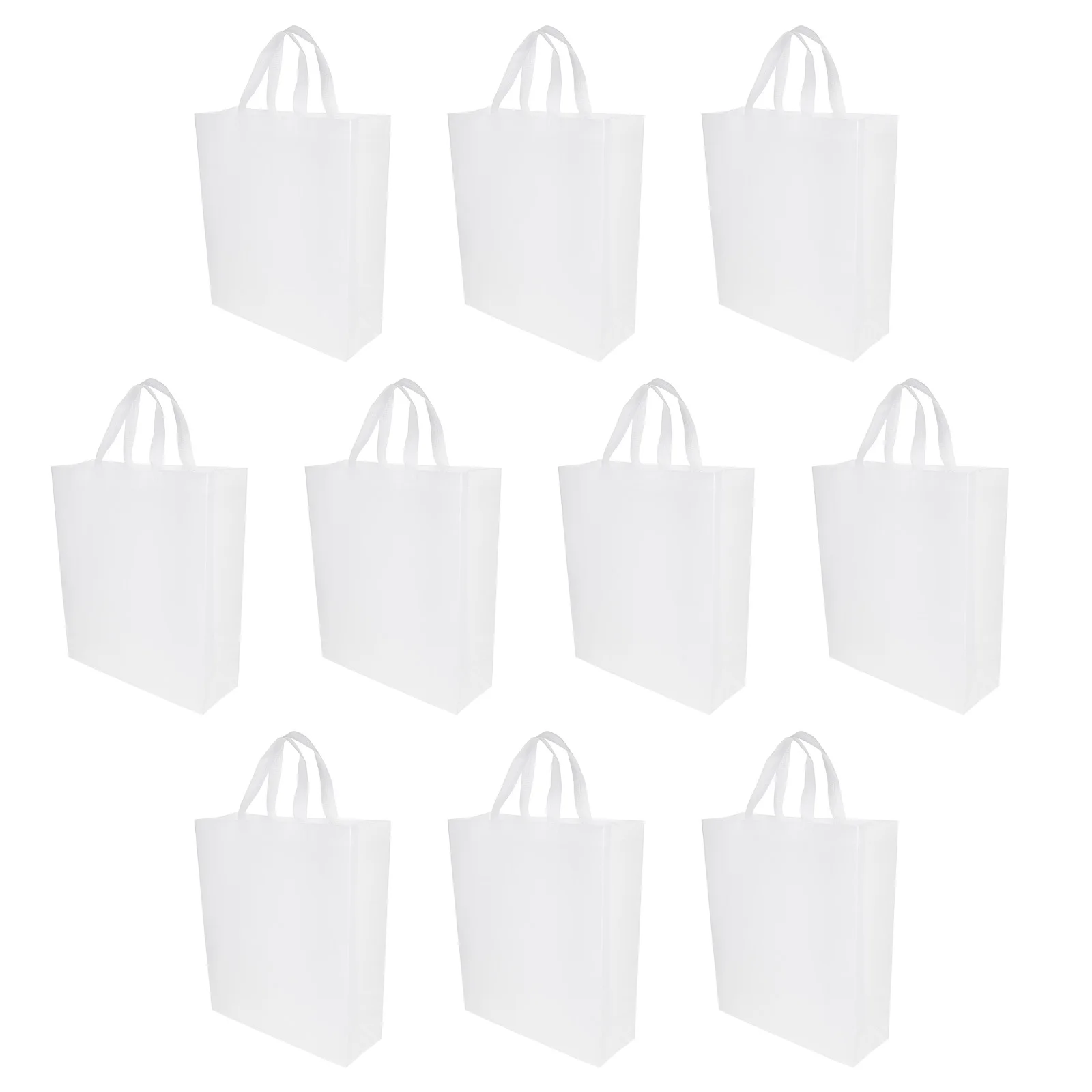 

Non Woven Shopping Bag Foldable Large Capacity Grocery Tote Reusable Portable Storage Pouch H held Vegetable Food Bag Strong