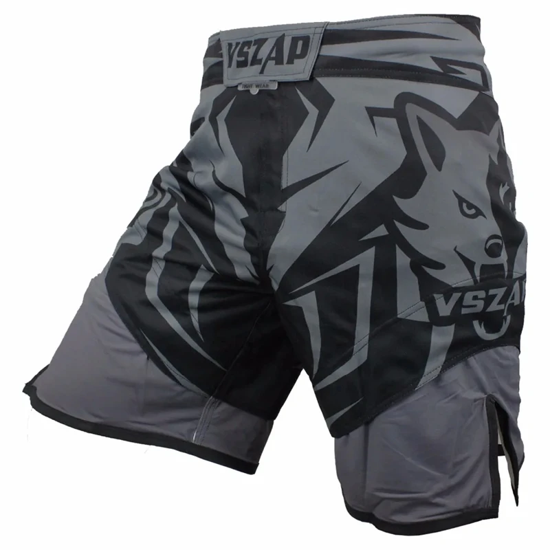 VSZAP Boxing Shorts for Men, MMA Shorts, Fitness Sport Shorts, Grappling, Sanda, Kickboxing Pants,  Muay Thai Trunks