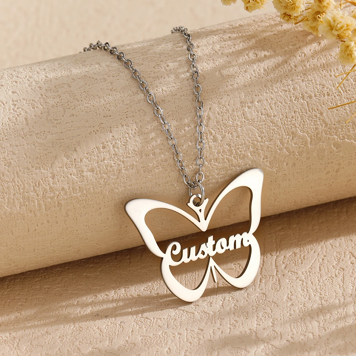 Custom Name Necklaces For Women Personalized  Anchor Shaped Name Necklace Choker Stainlesss Steel Wedding Jewelry Gift