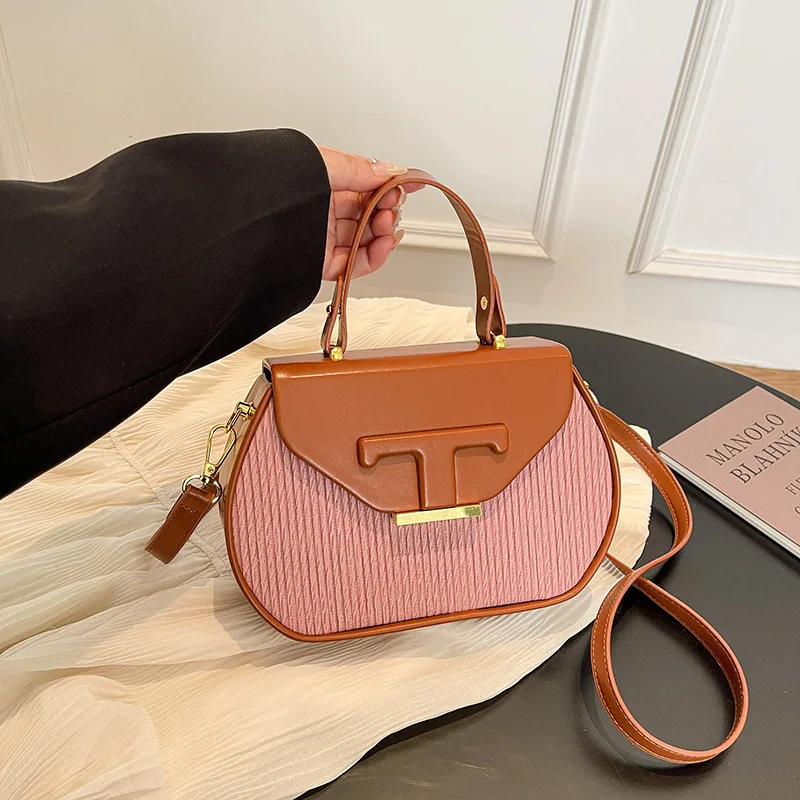 

​Versatile Women's Crossbody Bag 2025, Multi-Functional Color Block Tote, Large Capacity for Work and Travel​