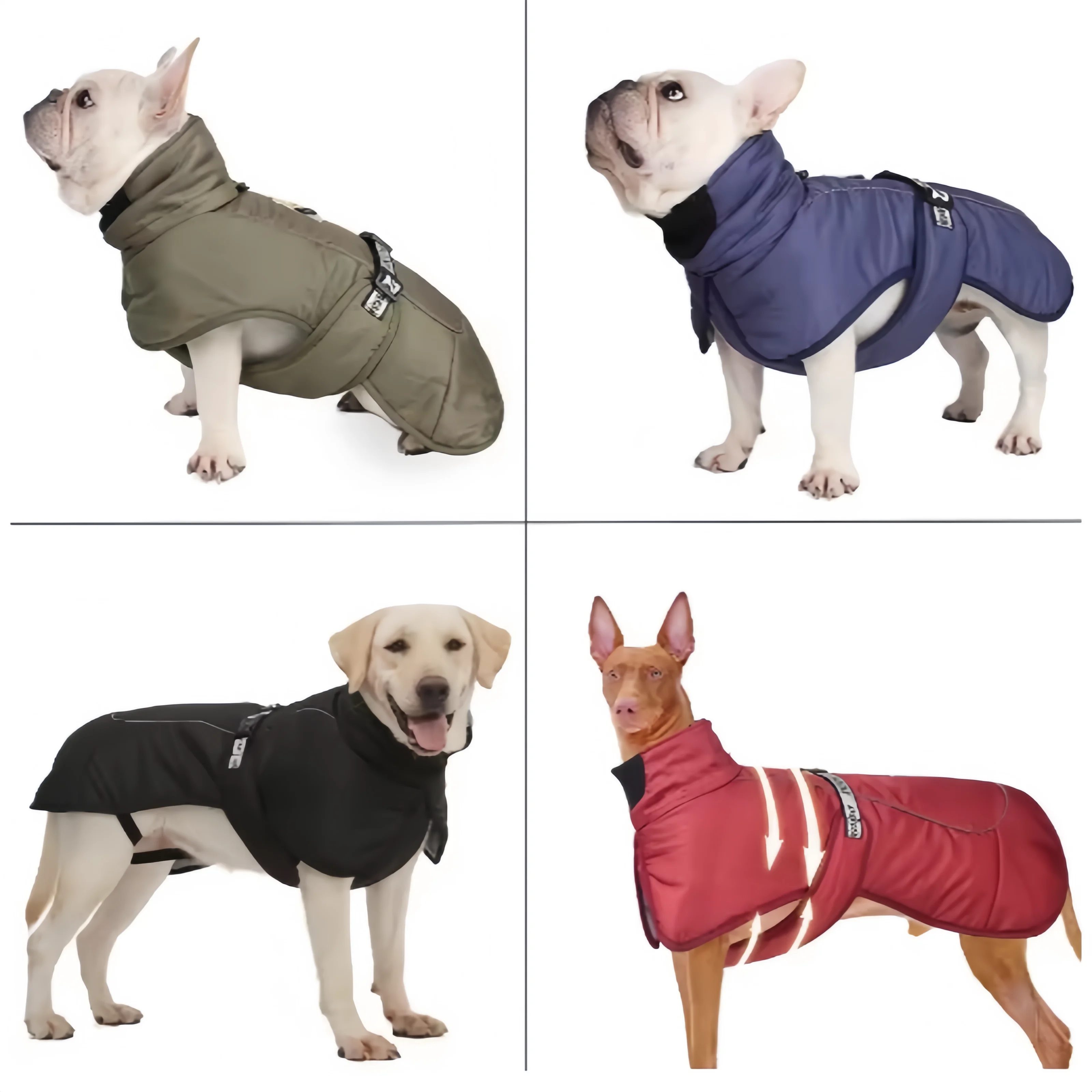 1PCS Big Dog Jacket Windproof Winter Warm Dog Clothes for Medium Large Dogs reflective Retriever Costume Pitbull Outfits soft