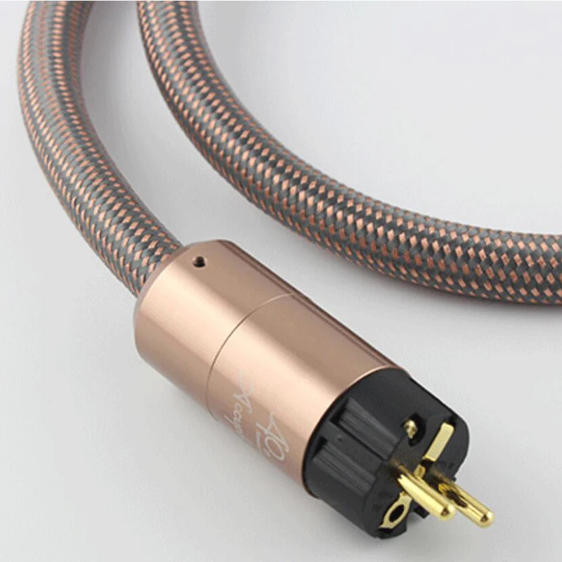 Cable de alimentación Hifi Accuphase UE/EE. UU., Cable de alimentación OFC de alta pureza con enchufe estándar europeo para amplificador, reproductor de CD, DAC