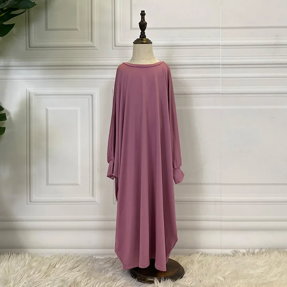 Eid Ramadan Abaya enfants filles Robe ample musulman Khimar enfants longue Robe Maxi arabe turquie Islam prière caftan robes vêtements