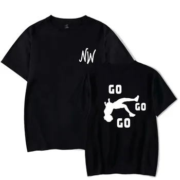 Nidal Wonder Go Go Go Merch 티셔츠 남녀공용, 크루넥 반팔 티, 패셔너블하고 다재다능하고 편안한 대형 티, 스트리트웨어