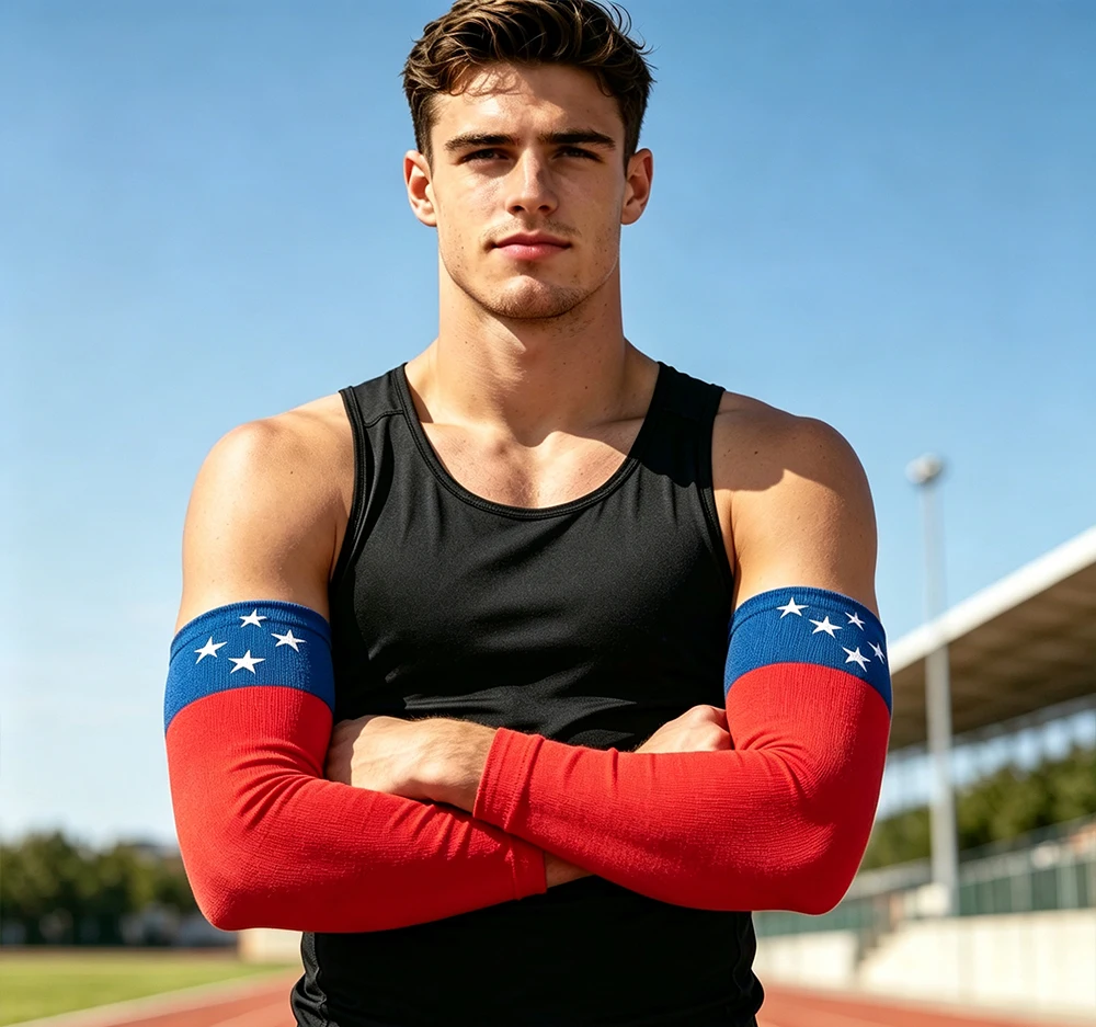 Flagicts Four-way stretch Free Size Samoa Flags arm sleeves