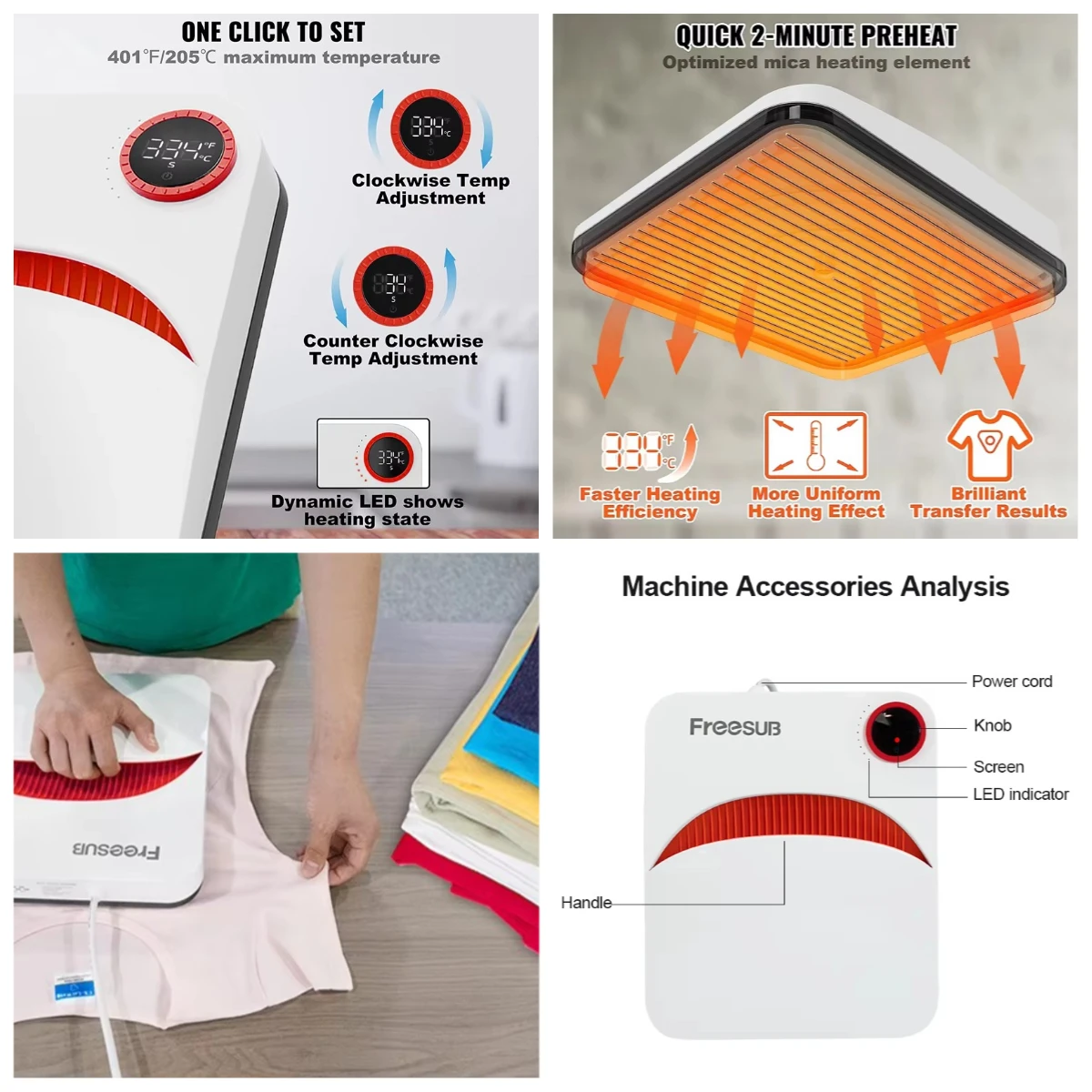 

WJW Portable Tshirt Printing Machine Small t Shirt Heat Press Machines for T-shirt