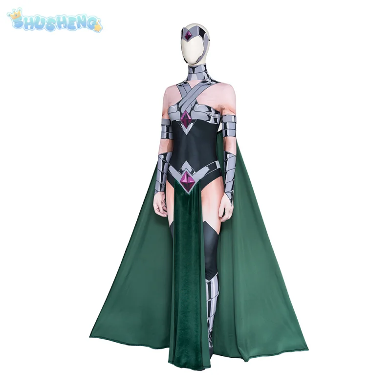 Circe Cosplay Creature Cos Commandos Costume Halloween Party Jumpsuit, cloak, mask set men women uniform Circe complete set