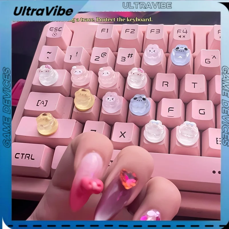 

Nail specific keyboard sticker protruding typing gaming typing keyboard assistant keyboard keycap DIY decoration keycap sticker