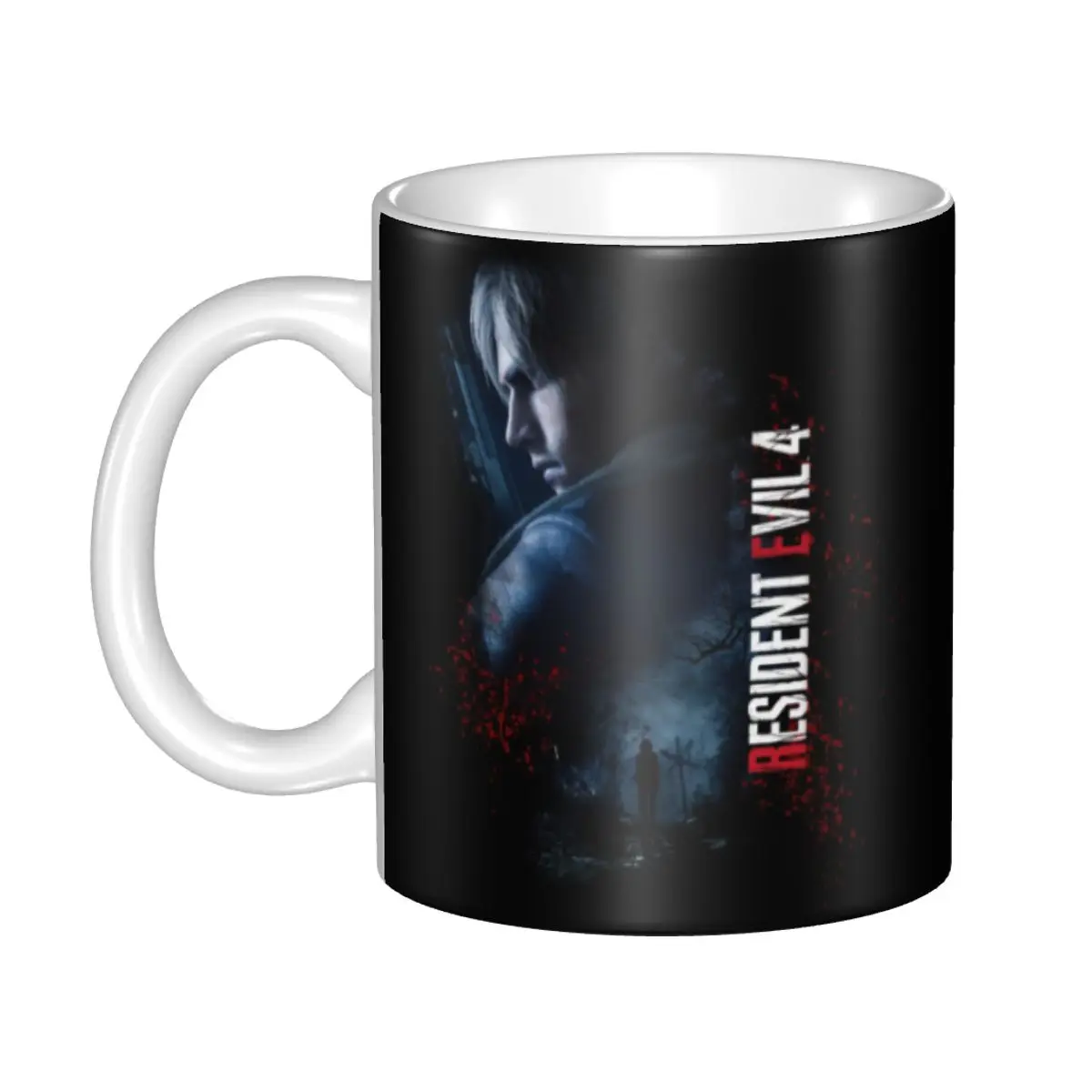 

Trans Leon Kennedy Horror Tv Movies Mugs Personalized Ceramic Coffee Mug Creative Gift