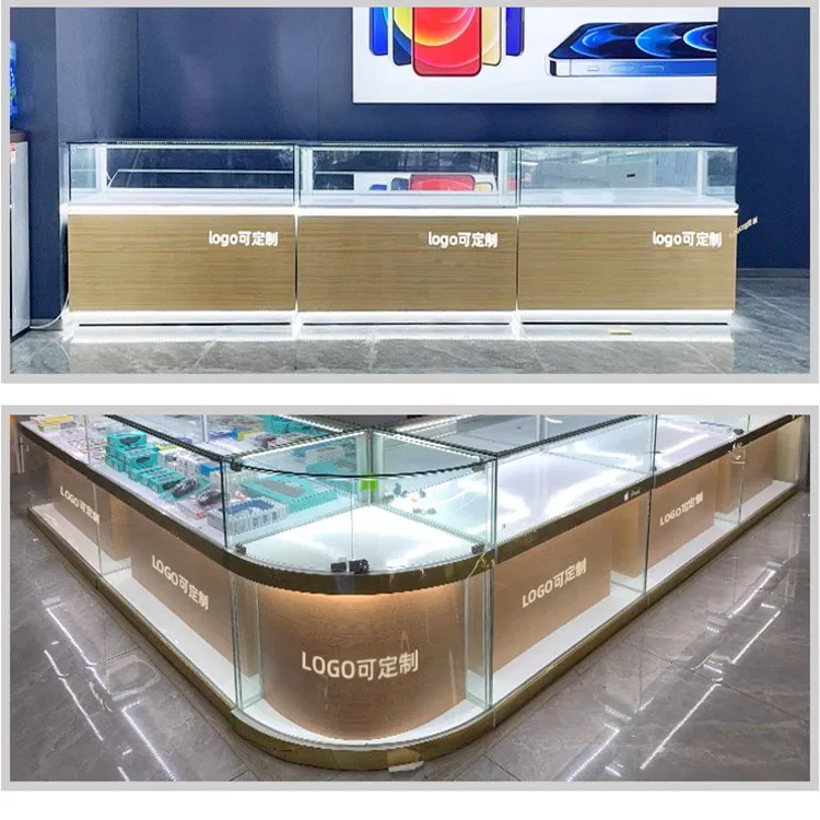 Custom.Hot Sale LED Light Mobile Phone Display for Showcase Factory Price Digital Shop Rack for Mobile Phones