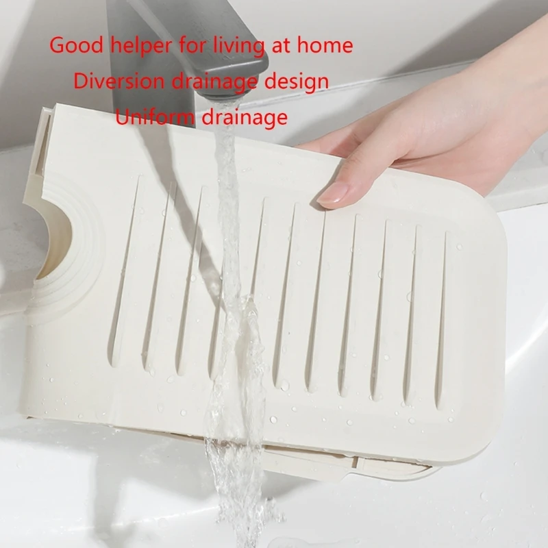Faucets Guard Mat Drain Drying Pad Sink Faucets Spatter Guard Mat Kitchen