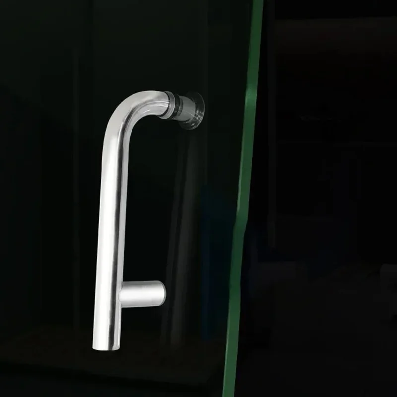 

Ручка для душа из нержавеющей стали, одна ручка, стеклянная дверная ручка для ванной комнаты, ручка для раздвижной двери, бытовая фурнитура