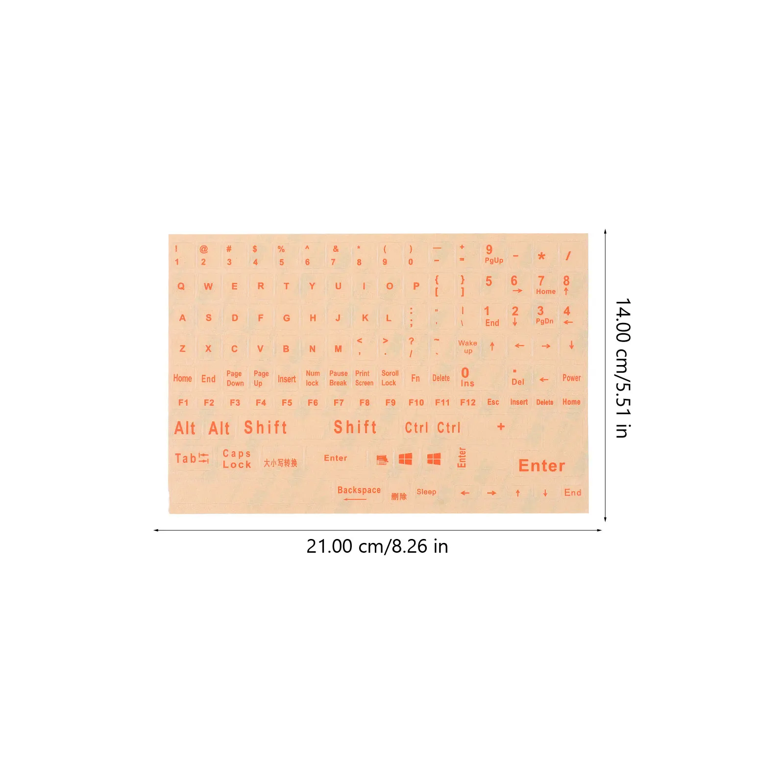 

2 Sheets Keyboard Stickers Clear Letters Wear Resistant Full Self Adhesive Universal Computer Laptop Desktop Notebook
