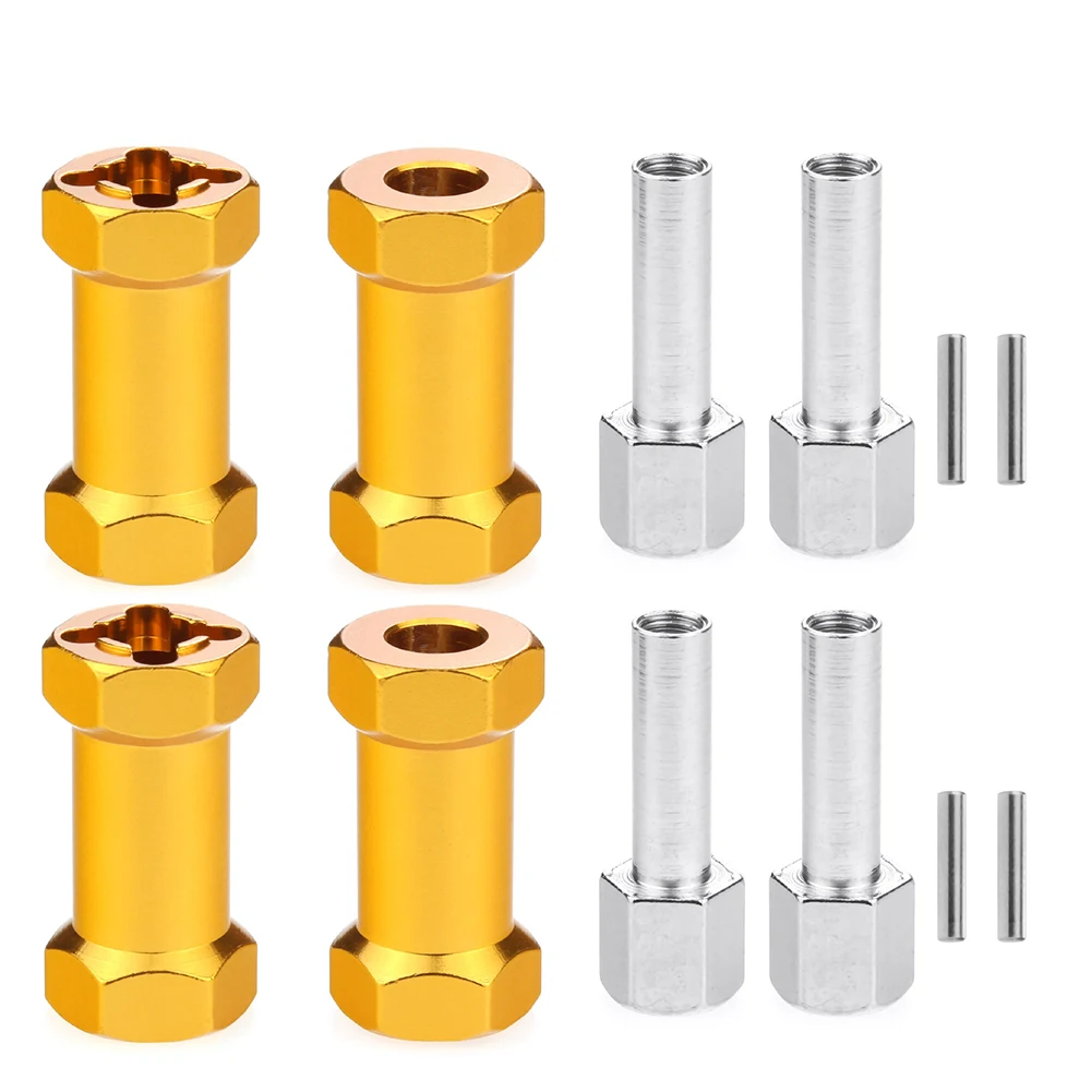 4Pcs 12mm Wheel Spacer Hex Hub Coupler Adapter 25mm Extension For 1/10 RC Crawler Scx10 D90 Components